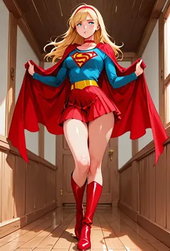 女超人的坠落：在黑帮老大掌心沦为公开调教的英雄玩物